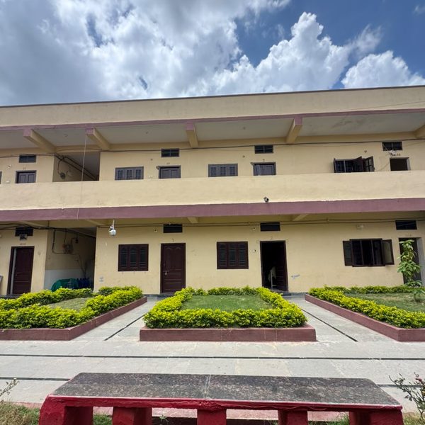 Hostel building entrance