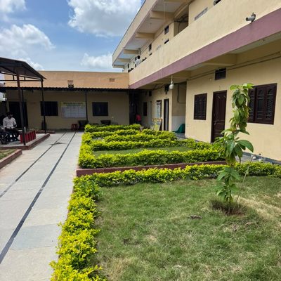 Courtyard seating area