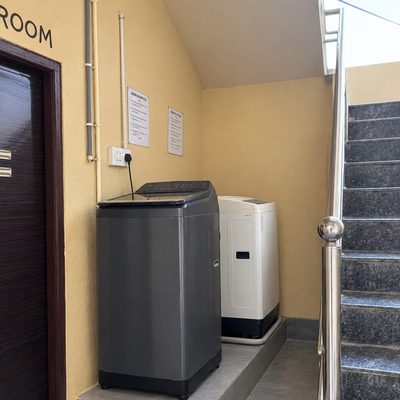 Washing and drying area